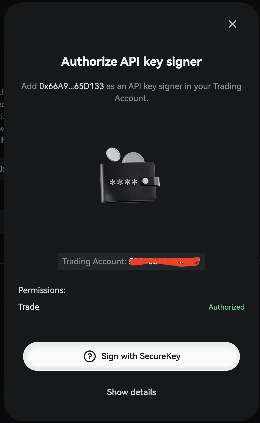 Wallet Confirmation