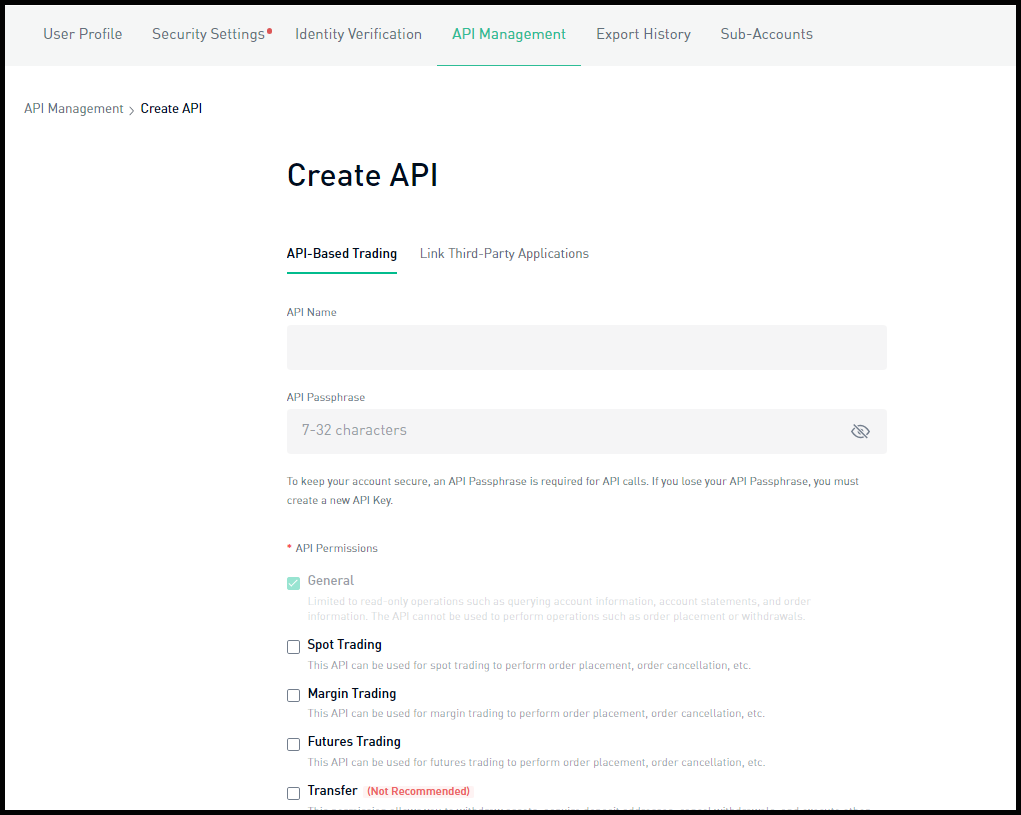API Trading