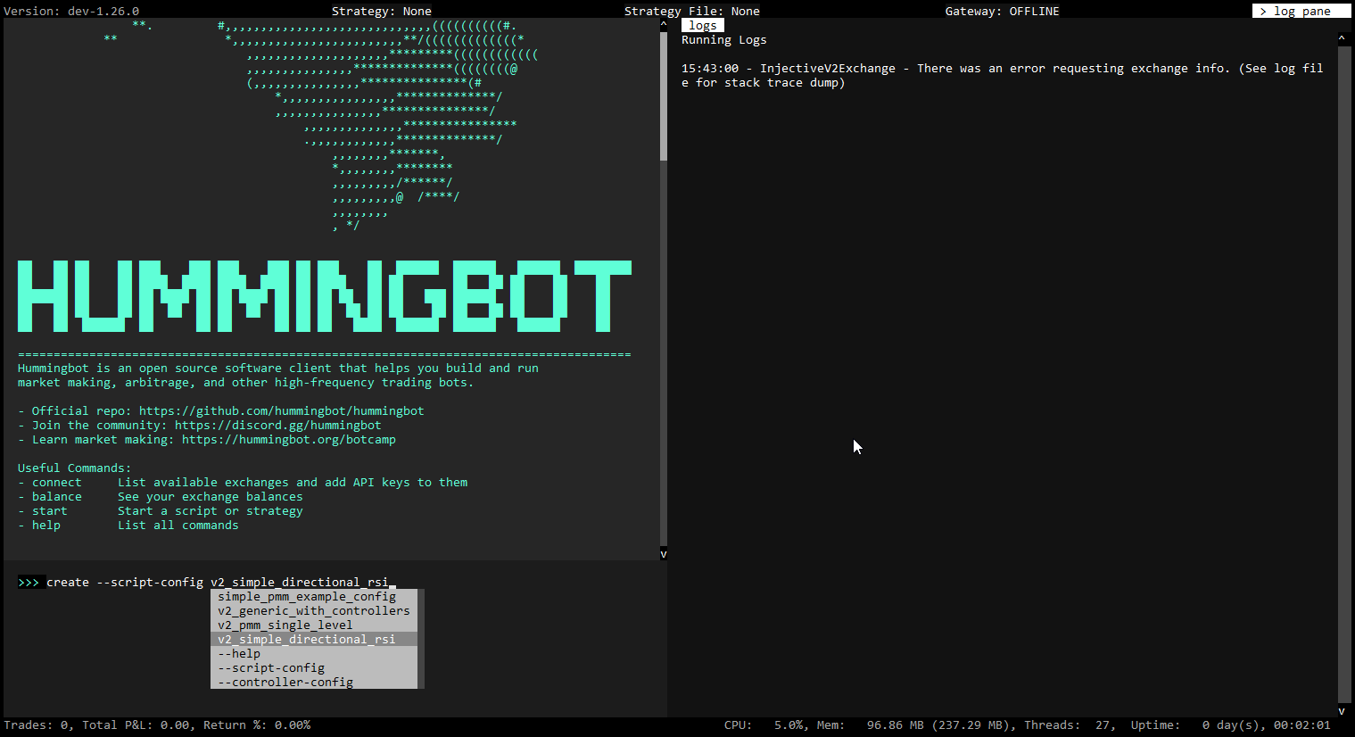 script config